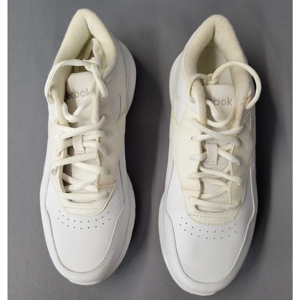 Reebok DMX Max Athletic Leather Sneakers Shoes Womens 7‎ White 11-V49880 Walking